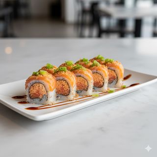 Uramaki Mayo Salmón Crunch
