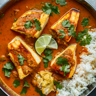 Peixe Tikka Masala