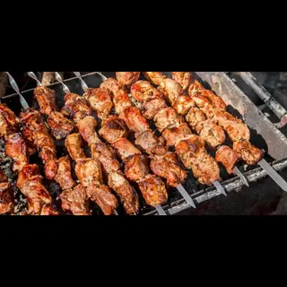 Chicken shashlik +sauce