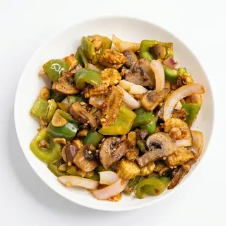 Chilli Garlic Mushroom And Corn