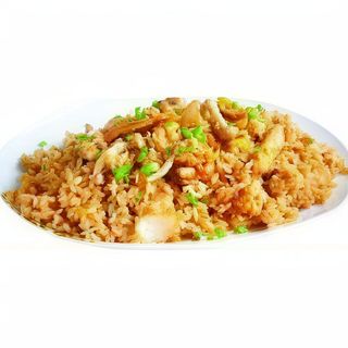 Arroz Frito Con Setas Y Pollo