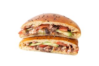 Донер в лепешке куриный