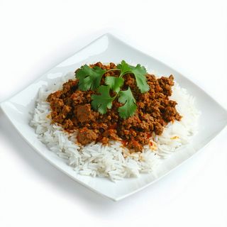 05 Arroz blanco con ternera picante