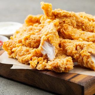 Soft chicken strips