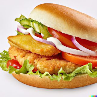 Пилешки бургер с кюфте