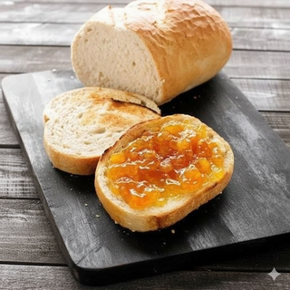 Tostada Mantequilla Y Mermelada