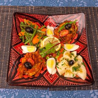 Assortiment de salades marocaines