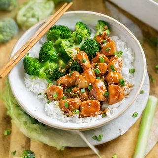 Chicken  teriyaki served with rice