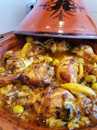 Tajine poulet daghmira