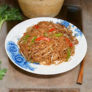 C8，Fideo de Arroz con Gambas