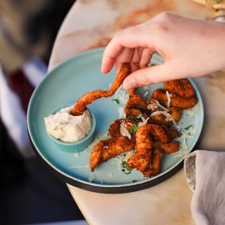 Tiras de Frango Panadas