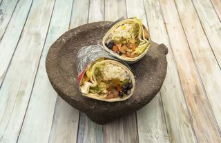 Super burrito XXL vegan verduras y guacamole