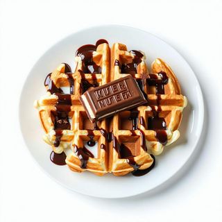Waffle alla nutella e kinder barretta