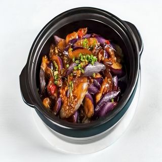 Berenjenas Con Salsa Pescado