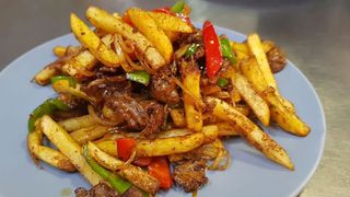 Фри с мясом (120г)