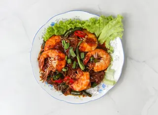 Kam heong de gambas
