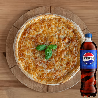 Pizza Margherita 45cm +Pepsi 0,5 l