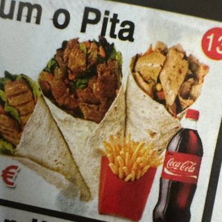 Menú Durum Solo Carne  (2 Uds.)