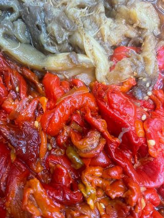 Pimiento rojo escalivado