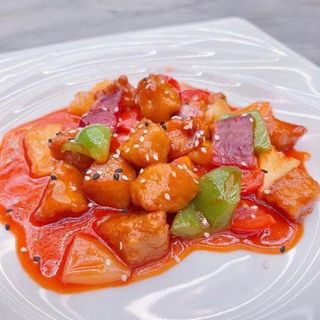 Pollo in salsa agrodolce