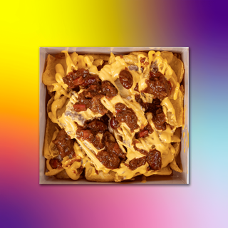 Patate Large taglio Dippers con Chili di Carne e Cheddar