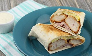 Pita Bread Escalope Cordon Bleu + Frite