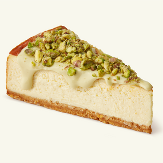 Tarta de Queso de Chocolate Blanco y Pistacho