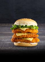 Burger king de pui cu cașcaval