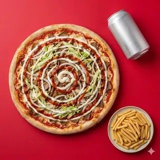 Pizza kebab menù