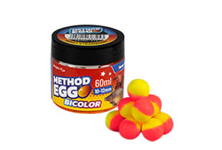 Boilies Benzar Mix Method Egg Bicolor Miere-Capsuni 10-12mm