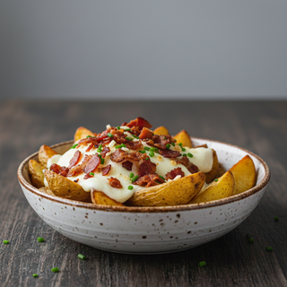 Cartofi cu mozzarella la cuptor