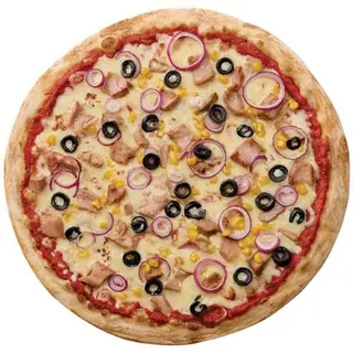 Pizza Tonno Cipolla 24cm.