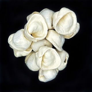 Pielmieni z łososiem i szpinakiem