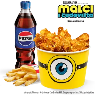Minions košara za jednu osobu Menu
