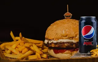 Balkanski gurmanski burger + Pepsi MAX