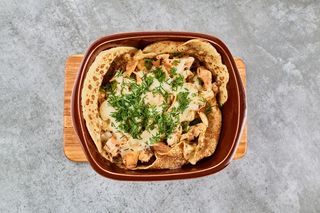 Міні крепи з куркою та смаженими грибами (240г)