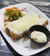 Zapečene slane palačinke sa pršutom  300 gr