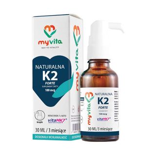 Witamina K2 MK-7 Z NATTO w płynie 20ml 400 kropli MyVita