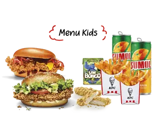Menu Kids + Menu Kentucky + Menu Clássica