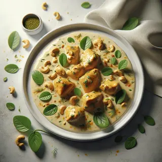 Chicken malai methi