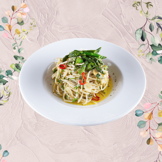 Aglio e Olio ze szparagami