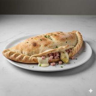 Calzone cotto e carciofi