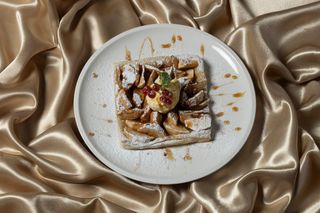 Tarta cu mere & inghetata vanilie