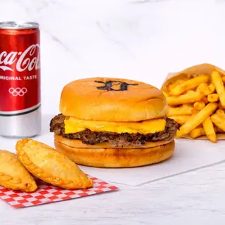 Combo Simple Smash + patatine + bibita + empanadas