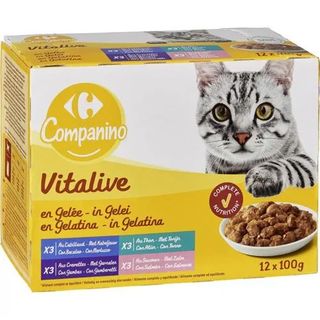 Bocaditos Gato Gelatina Pes. Crf 12X100 Gr.