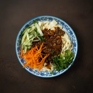 Lamian fagioli e carne