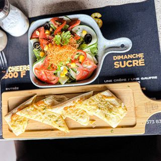 Crêpe Jambon Fromage + Salade