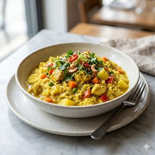 Wok De Arroz Al Curry