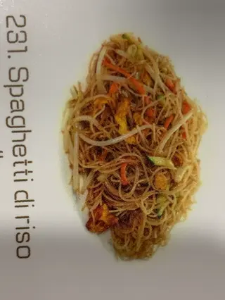 231.spaghetti di riso con pollo 