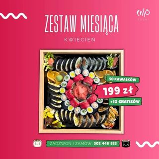Zestaw Miesiąca (50szt, 4 osoby) plus GRATIS (12szt.)